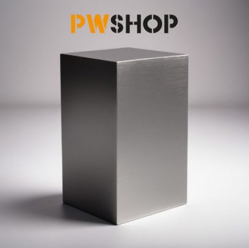 metallic style plinth by pw shop. metallic plinth for display. large metallic plinths. small metallic plinths.
